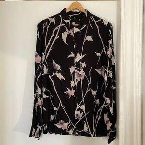 All Saints floral print shirt